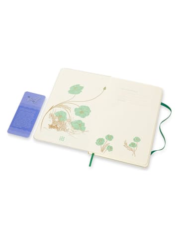 Moleskine Notizbuch "Wizard of Oz"  in Weiß/ Grün - (B)13 x (H)21 cm