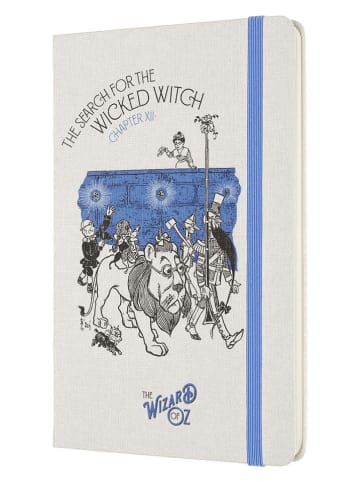 Moleskine Notizbuch "Wizard of Oz"  in Creme/ Blau - (B)13 x (H)21 cm