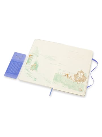 Moleskine Notizbuch "Wizard of Oz"  in Creme/ Blau - (B)13 x (H)21 cm