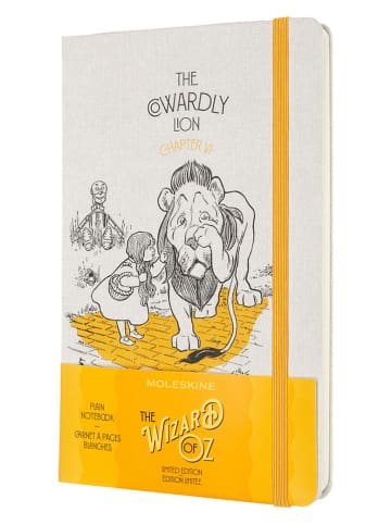 Moleskine Notizbuch "Wizard of Oz"  in Weiß/ Gelb - (B)13 x (H)21 cm
