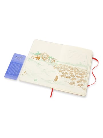 Moleskine Notitieboek "Wizard of Oz" wit/rood - (B)13 x (H)21 cm