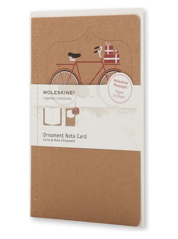 Moleskine Hangernotitieboek "Bicicletta" beige - (B)13 x (H)21 cm