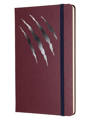 Moleskine Notatnik "Piękna i Bestia" w kolorze fioletowym - 13 x 21 cm