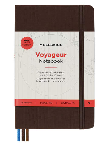 Moleskine Planer podróżny w kolorze brązowym - 11,5 x 18 cm