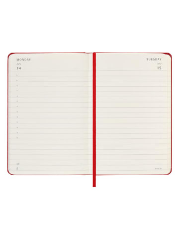 Moleskine Tageskalender "2025" in Rot - (B)9 x (H)14 cm
