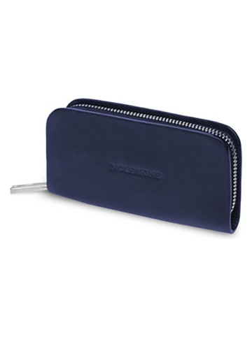 Moleskine Leren sleuteletui "Classic" donkerblauw - (B)7 x (H)13 x (D)2 cm