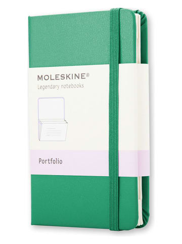 Moleskine Notizordner in Grün - (B)10,5 x (H)6,5 cm