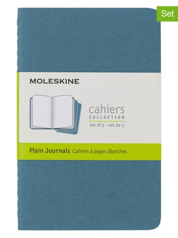 Moleskine 2er-Set: Notizbücher in Blau - (B)9 x (H)14 cm