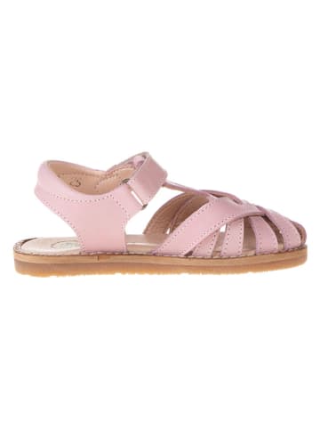 El Naturalista Leren sandalen lichtroze