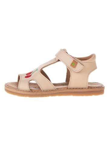 El Naturalista Leren sandalen lichtroze