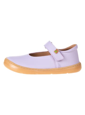 El Naturalista Leder-Spangenballerinas in Lila