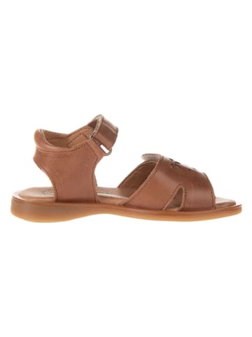 El Naturalista Leren sandalen lichtbruin