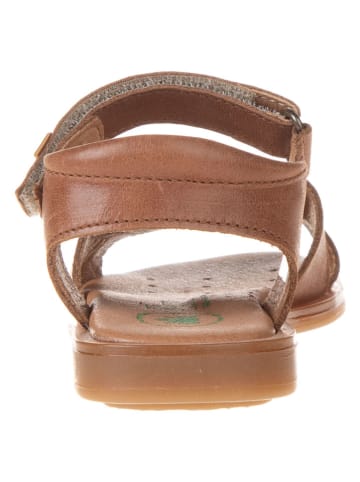 El Naturalista Leren sandalen lichtbruin