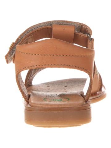 El Naturalista Leder-Sandalen in Hellbraun
