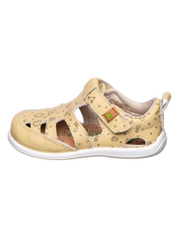 El Naturalista Leren enkelsandalen geel