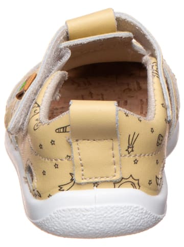 El Naturalista Leren enkelsandalen geel