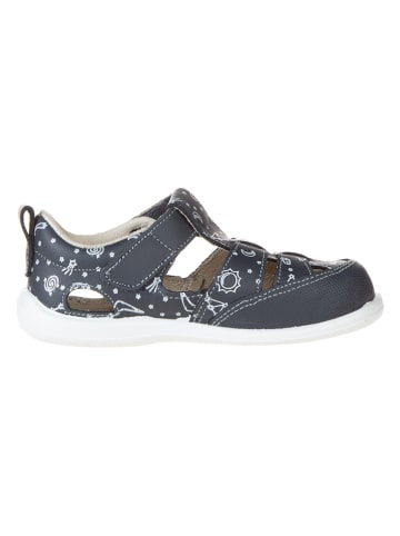 El Naturalista Leren enkelsandalen donkerblauw