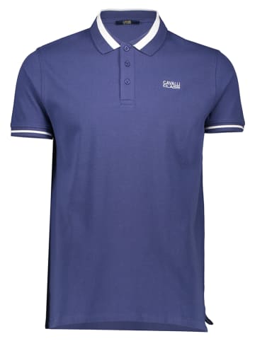 cavalli CLASS Koszulka polo w kolorze niebieskim