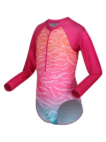 Regatta Strój kąpielowy w kolorze różowo-pomarańczowo-niebieskim