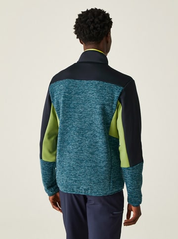 Regatta Fleecejacke "Coladane VI" in Schwarz/ Grün/ Blau