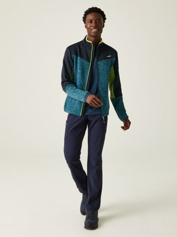 Regatta Fleecejacke "Coladane VI" in Schwarz/ Grün/ Blau