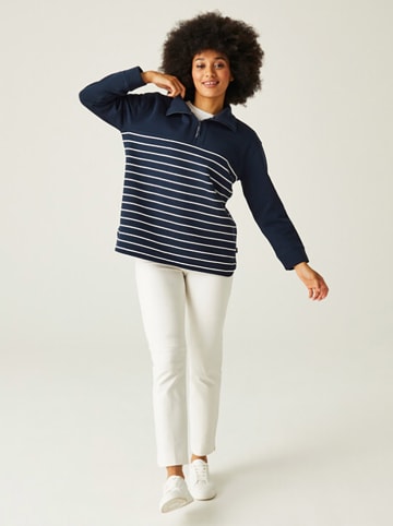Regatta Sweatshirt "Bayletta" in Dunkelblau/ Weiß