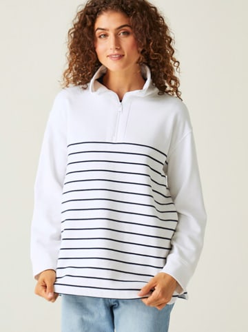 Regatta Sweatshirt "Bayletta" in Weiß/ Dunkelblau