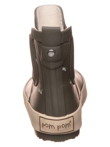 POM POM Gummistiefel in Khaki