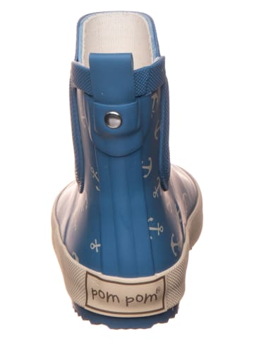 POM POM Gummistiefel in Blau