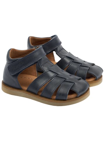 POM POM Leren enkelsandalen donkerblauw