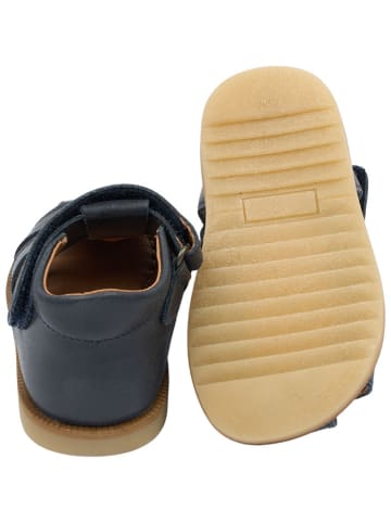 POM POM Leren enkelsandalen donkerblauw