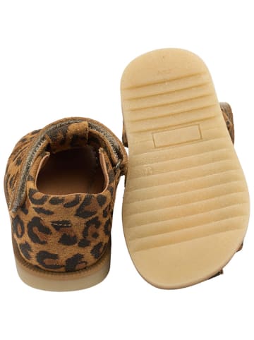 POM POM Leren enkelsandalen lichtbruin