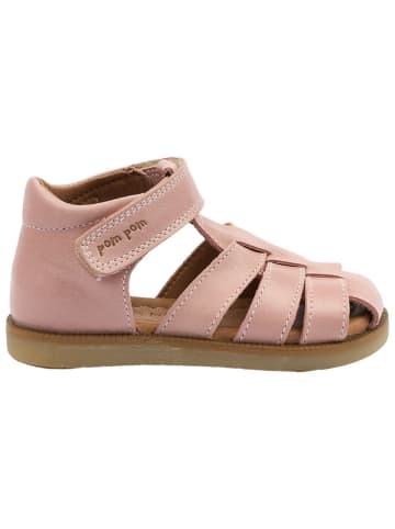 POM POM Leren enkelsandalen lichtroze