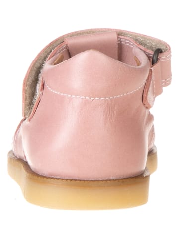 POM POM Leder-Halbsandalen in Rosa