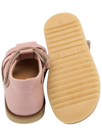 POM POM Leder-Halbsandalen in Rosa