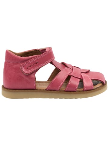 POM POM Leder-Halbsandalen in Pink