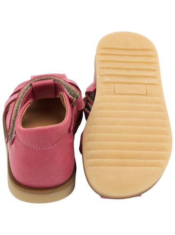 POM POM Leder-Halbsandalen in Pink