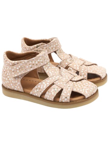 POM POM Leren enkelsandalen crème