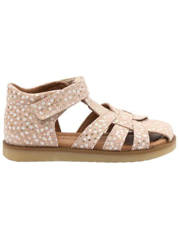 POM POM Leder-Halbsandalen in Creme