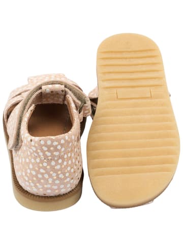 POM POM Leder-Halbsandalen in Creme