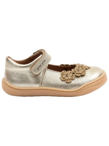 POM POM Leren barefootschoenen goudkleurig