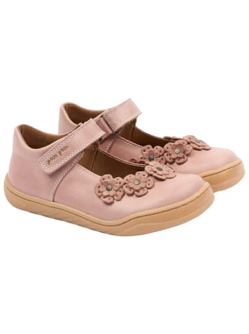 POM POM Leder-Barfußschuhe in Rosa