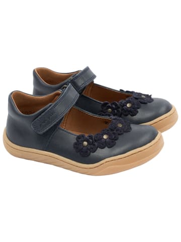 POM POM Leder-Barfußschuhe in Dunkelblau