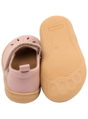 POM POM Skórzane buty w kolorze jasnoróżowym do chodzenia na boso