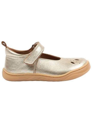 POM POM Leder-Barfußschuhe in Gold