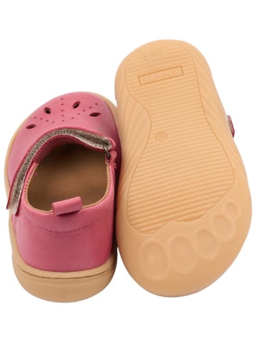 POM POM Skórzane buty w kolorze różowym do chodzenia na boso