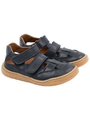 POM POM Leder-Barfußschuhe in Dunkelblau