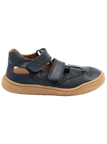 POM POM Leren barefootschoenen donkerblauw