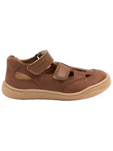 POM POM Leren barefootschoenen lichtbruin