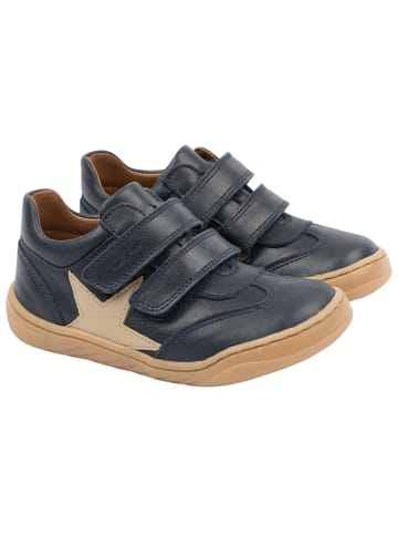 POM POM Leder-Barfußschuhe in Dunkelblau